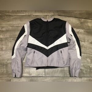 Revolution Gear Biker Crotch Rocket Cafe Racer Lined Motorcycle Womens Jacket LG